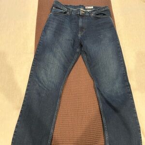 Wrangler Men's Dark Blue Relaxed Jeans